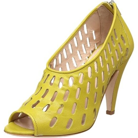 Loeffler Randall Shoes - Loeffler Randall Yellow Peep Toe Heels Womens Shoes Size 10